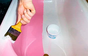 фарбування ванни емалю фото